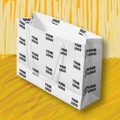 Uw Logo eenvoudige herhalende Logo | wit Groot Cadeauzakje