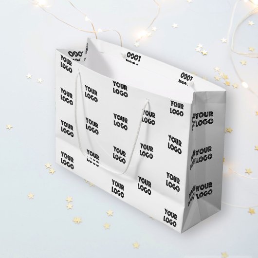 Uw Logo eenvoudige herhalende Logo | wit Groot Cadeauzakje