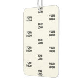 Uw Logo eenvoudige herhalende Logo | wit Luchtverfrisser (Links)