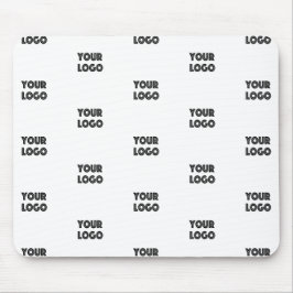 Uw Logo eenvoudige herhalende Logo | wit Muismat