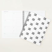 Uw Logo eenvoudige herhalende Logo | wit Planner (Display)