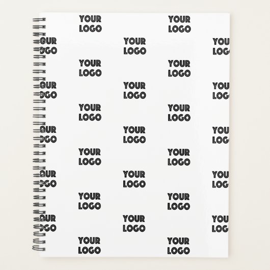 Uw Logo eenvoudige herhalende Logo | wit Planner (Voorkant)