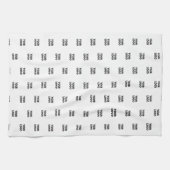 Uw Logo eenvoudige herhalende Logo | wit Theedoek (Horizontaal)