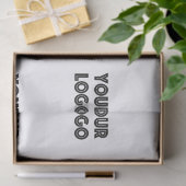 Uw Logo eenvoudige herhalende Logo | wit Tissuepapier (Geschenk)