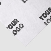 Uw Logo eenvoudige herhalende Logo | wit Tissuepapier (Detail)