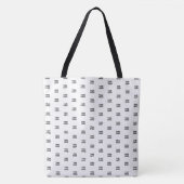 Uw Logo eenvoudige herhalende Logo | wit Tote Bag (Voorkant)