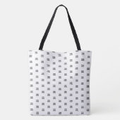 Uw Logo eenvoudige herhalende Logo | wit Tote Bag (Achterkant)