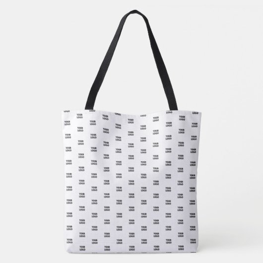 Uw Logo eenvoudige herhalende Logo | wit Tote Bag (Achterkant)
