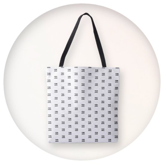 Uw Logo eenvoudige herhalende Logo | wit Tote Bag