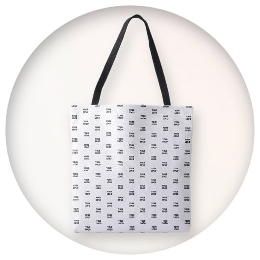 Uw Logo eenvoudige herhalende Logo | wit Tote Bag