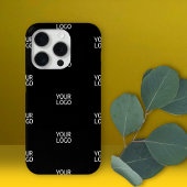 Uw Logo eenvoudige herhalende Logo | Zwart Case-Mate iPhone Case