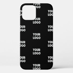 Uw Logo eenvoudige herhalende Logo   Zwart Case-Mate iPhone Case