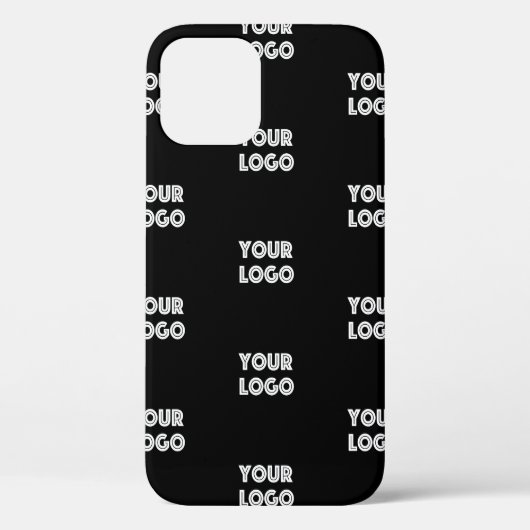 Uw Logo eenvoudige herhalende Logo | Zwart Case-Mate iPhone Case (Achterkant)