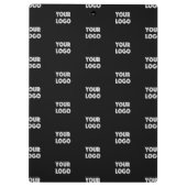 Uw Logo eenvoudige herhalende Logo | Zwart Klembord (Achterkant)