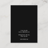 Uw Logo Eenvoudige Ketting Sieraden Displaykaart Visitekaartje (Achterkant)