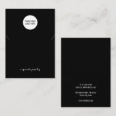 Uw Logo Eenvoudige Ketting Sieraden Displaykaart Visitekaartje (Voorkant / Achterkant)