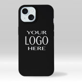 Uw Logo | Eenvoudige Logo vervanging donkergrijs iPhone 15 Case