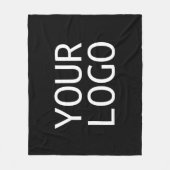 Uw Logo | Eenvoudige Logo-vervanging Fleece Deken (Voorkant)