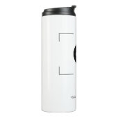 Uw logo eenvoudige moderne zakelijke onderneming thermosbeker (Gedraaid links)