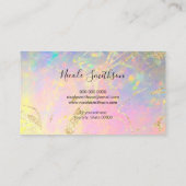 uw logo elegant opaal visitekaartje (Achterkant)