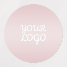 Uw Logo & Elegante Moderne Roze Ombre | Waterdicht
