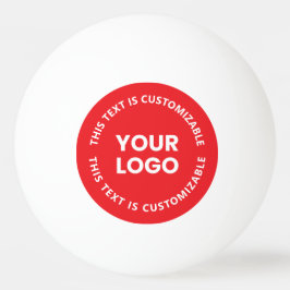 Uw logo/elke geüploade afbeelding & cirkelvormige  pingpongbal