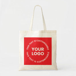 Uw logo/elke geüploade afbeelding & cirkelvormige  tote bag