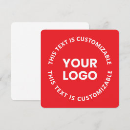 Uw logo/elke geüploade afbeelding en circulaire te notitiekaartje