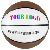 Uw Logo en aangepaste tekst bedrijf basketbal (Voorkant)