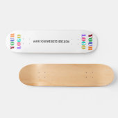 Uw Logo en aangepaste tekst gepersonaliseerd skate Persoonlijk Skateboard (Horizontaal)
