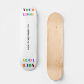 Uw Logo en aangepaste tekst gepersonaliseerd skate Persoonlijk Skateboard (Voorkant)