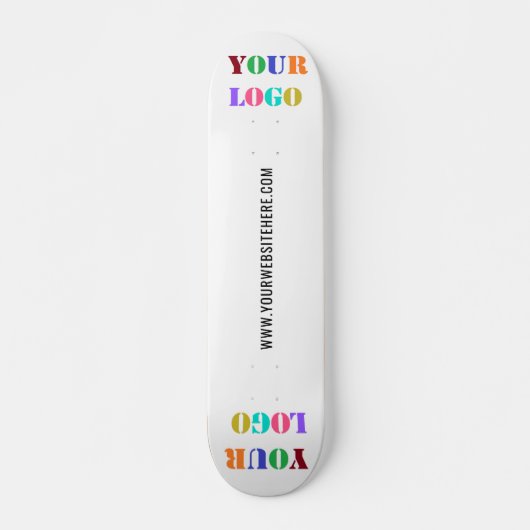 Uw Logo en aangepaste tekst gepersonaliseerd skate Persoonlijk Skateboard (Voorkant)