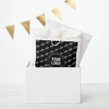 Uw logo en aanpasbare tekst met logo patroon