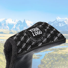 Uw logo en aanpasbare tekst met logo patroon golfheadcover