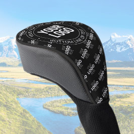 Uw logo en aanpasbare tekst met logo patroon golfheadcover