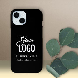 Uw logo en bedrijfsnaam enz. Aanpasbare tekst iPhone 15 Case