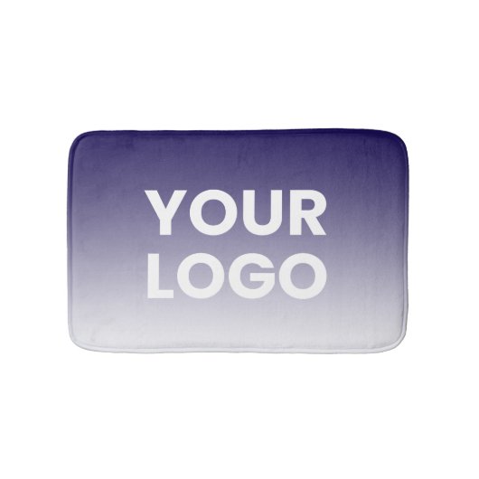 Uw logo en bewerkbare achtergrondkleurgradiënt  badmat (Voorkant)
