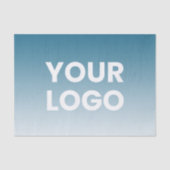 Uw logo en bewerkbare achtergrondkleurgradiënt tissuepapier (Voorkant)