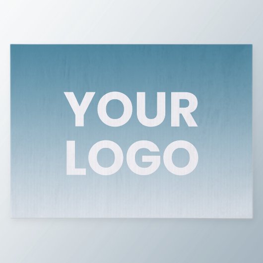 Uw logo en bewerkbare achtergrondkleurgradiënt tissuepapier