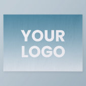 Uw logo en bewerkbare achtergrondkleurgradiënt tissuepapier