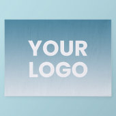 Uw logo en bewerkbare achtergrondkleurgradiënt tissuepapier