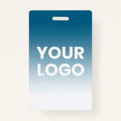 Uw Logo en bewerkbare achtergrondkleurverloop Badge (Voorkant)