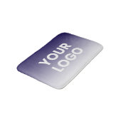 Uw Logo en bewerkbare achtergrondkleurverloop Badmat (Gekanteld)