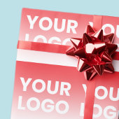 Uw Logo en bewerkbare achtergrondkleurverloop Cadeaupapier