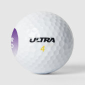 Uw Logo en bewerkbare achtergrondkleurverloop Golfballen (Logo)