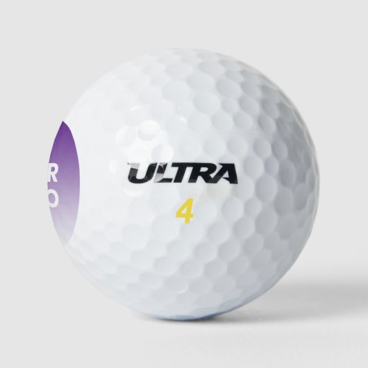 Uw Logo en bewerkbare achtergrondkleurverloop Golfballen (Logo)