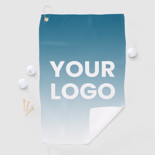 Uw Logo en bewerkbare achtergrondkleurverloop Golfhanddoek (Insitu)