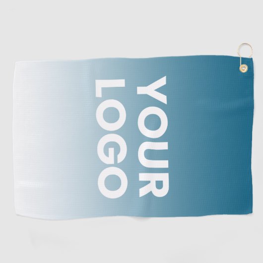 Uw Logo en bewerkbare achtergrondkleurverloop Golfhanddoek (Horizontaal)