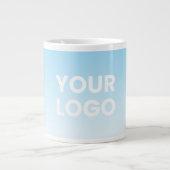 Uw Logo en bewerkbare achtergrondkleurverloop Grote Koffiekop (Voorkant)