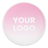Uw Logo en bewerkbare achtergrondkleurverloop Keramische Knop (Voorkant)